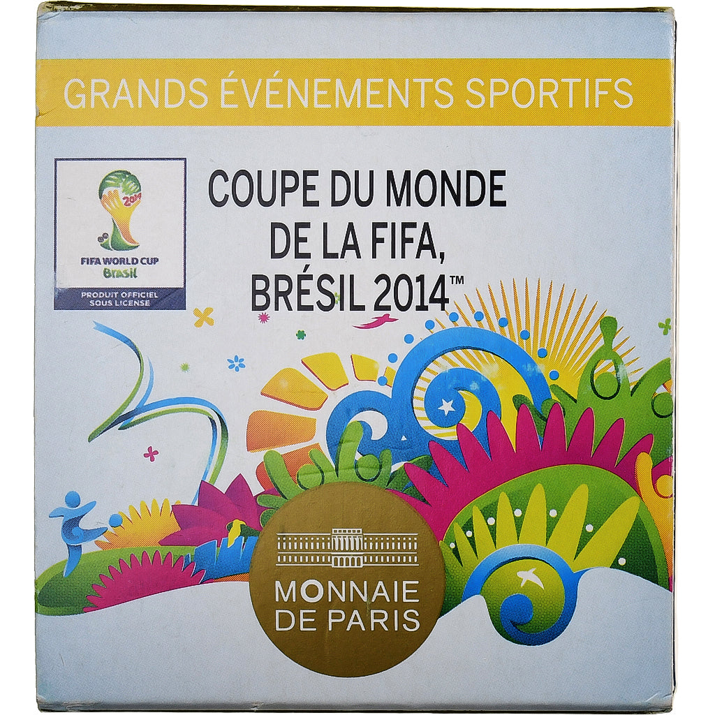 France, 5 Euro, Coupe du Monde FIFA, Brésil 2014, BE, 2014, MDP, Gold