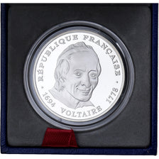 France, 100 Francs, Voltaire, 1994, MDP, Silver, MS(65-70)