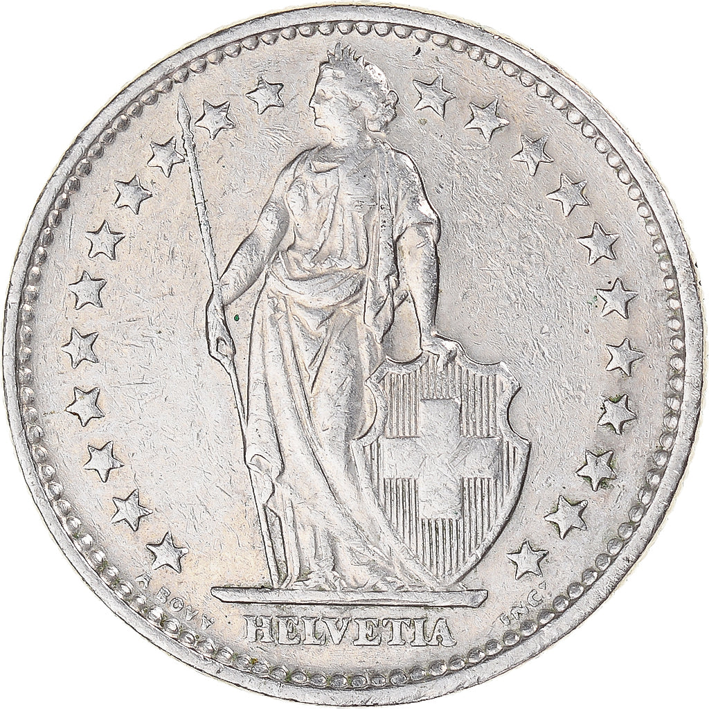 Moneta, Svizzera, 2 Francs, 1972