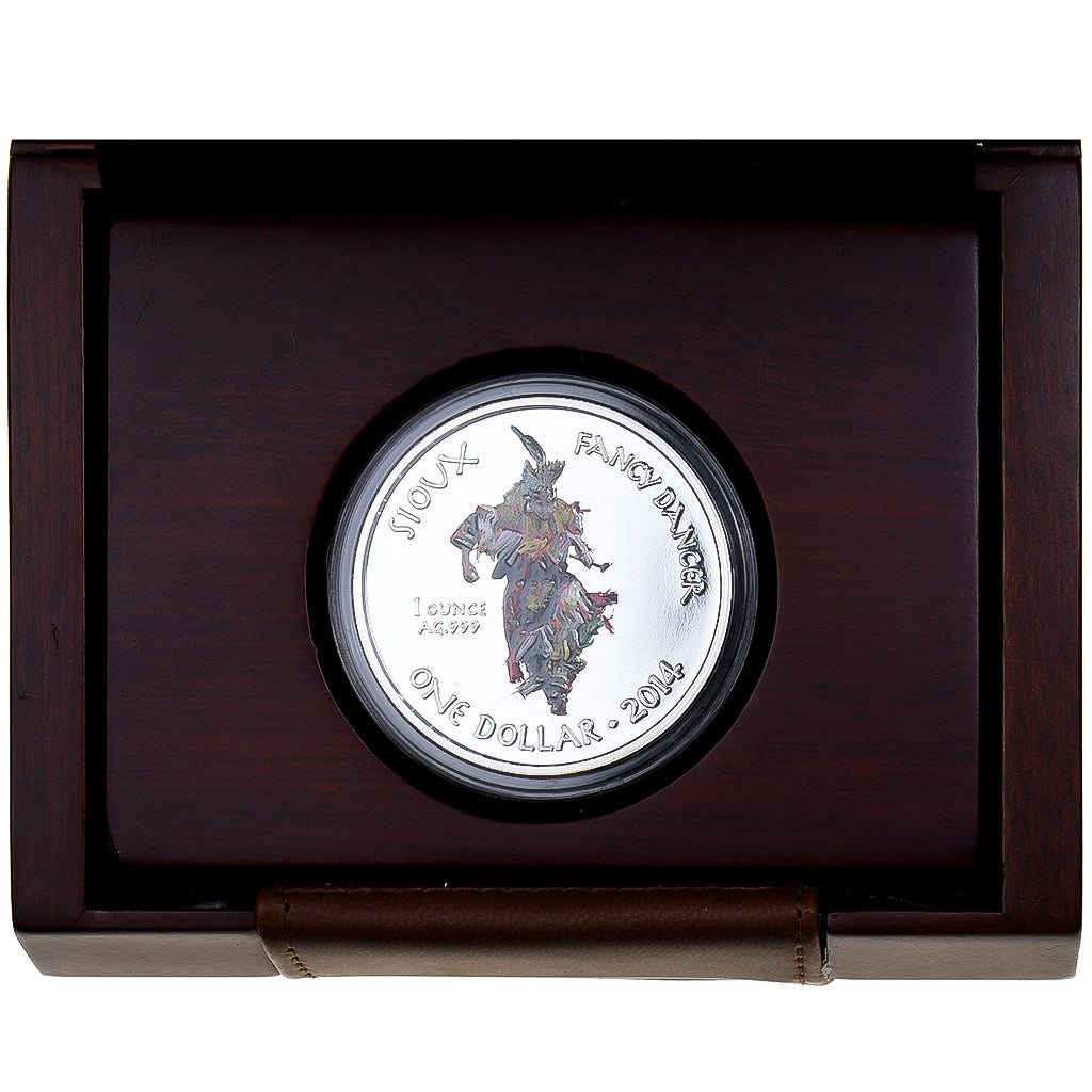 United States, Dollar, Sioux - Fancy dancer, 2014, Philadelphia, Proof