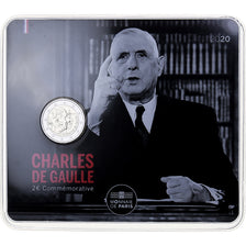 France, 2 Euro, Charles De Gaulle, 2020, MDP, Bimétallique, FDC