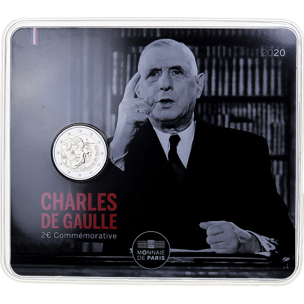 France, 2 Euro, Charles De Gaulle, 2020, MDP, Bimétallique, FDC