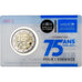 Frankrijk, 2 Euro, 75 ans UNICEF, Coin Card. BU, 2021, MDP, Bimetallic, FDC