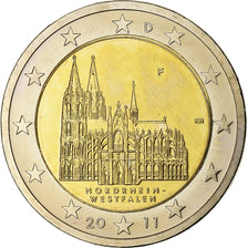 Germany, 2 Euro, Nordrhein-Westfalen, 2011, Stuttgart, Bi-Metallic, MS(63)