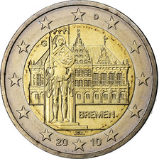 Germany, 2 Euro, Bremen, 2010, Karlsruhe, Bi-Metallic, MS(63)