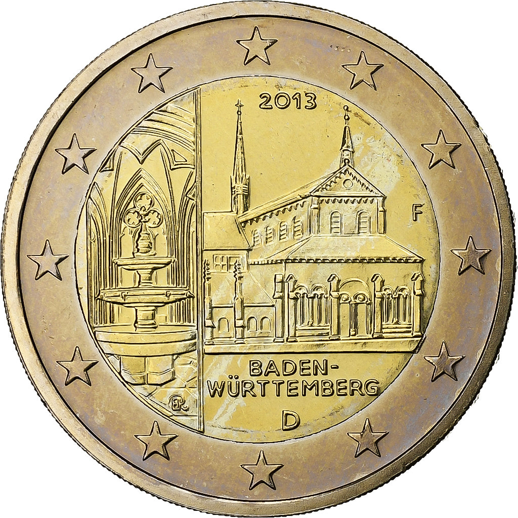 Germany, 2 Euro, Baden-Württemberg, 2013, Stuttgart, Bi-Metallic, MS(63)