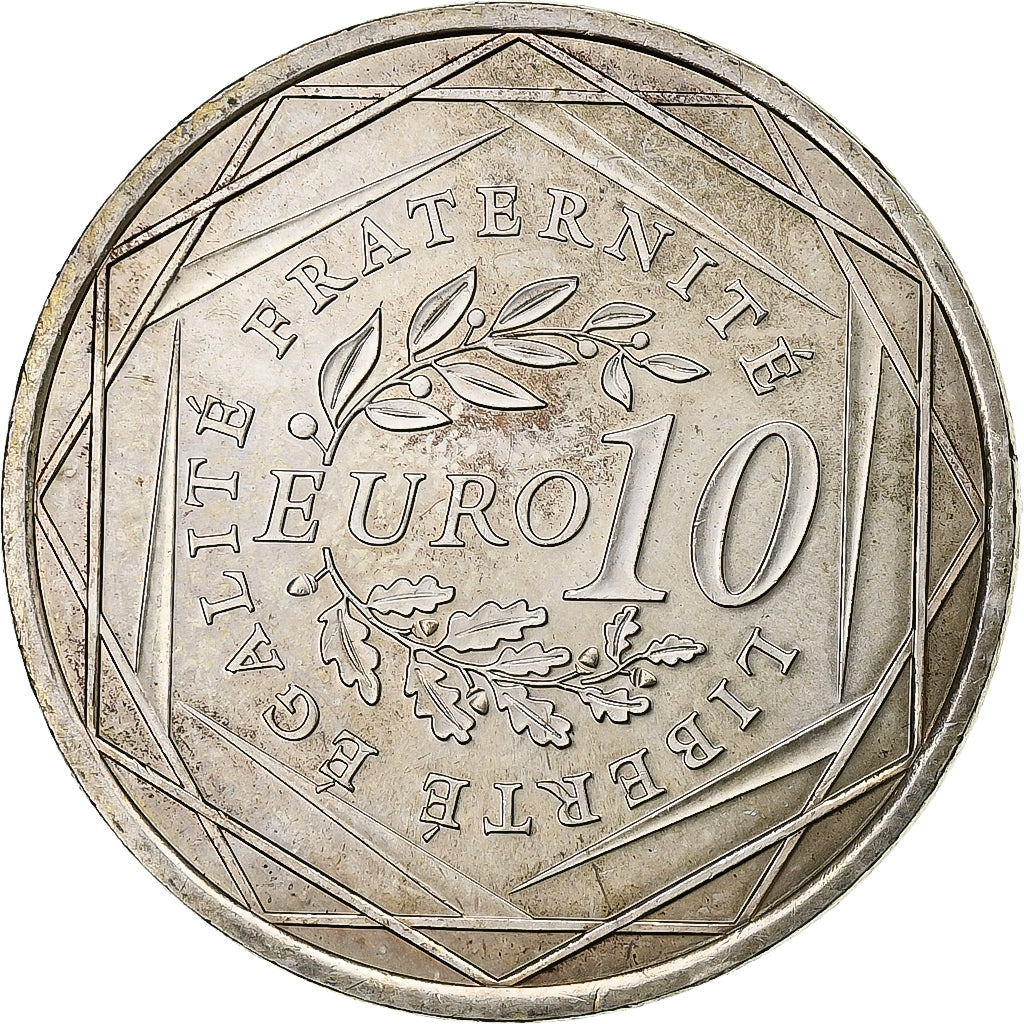 France, 10 Euro, Semeuse, 2009, MDP, Silver, MS(60-62)