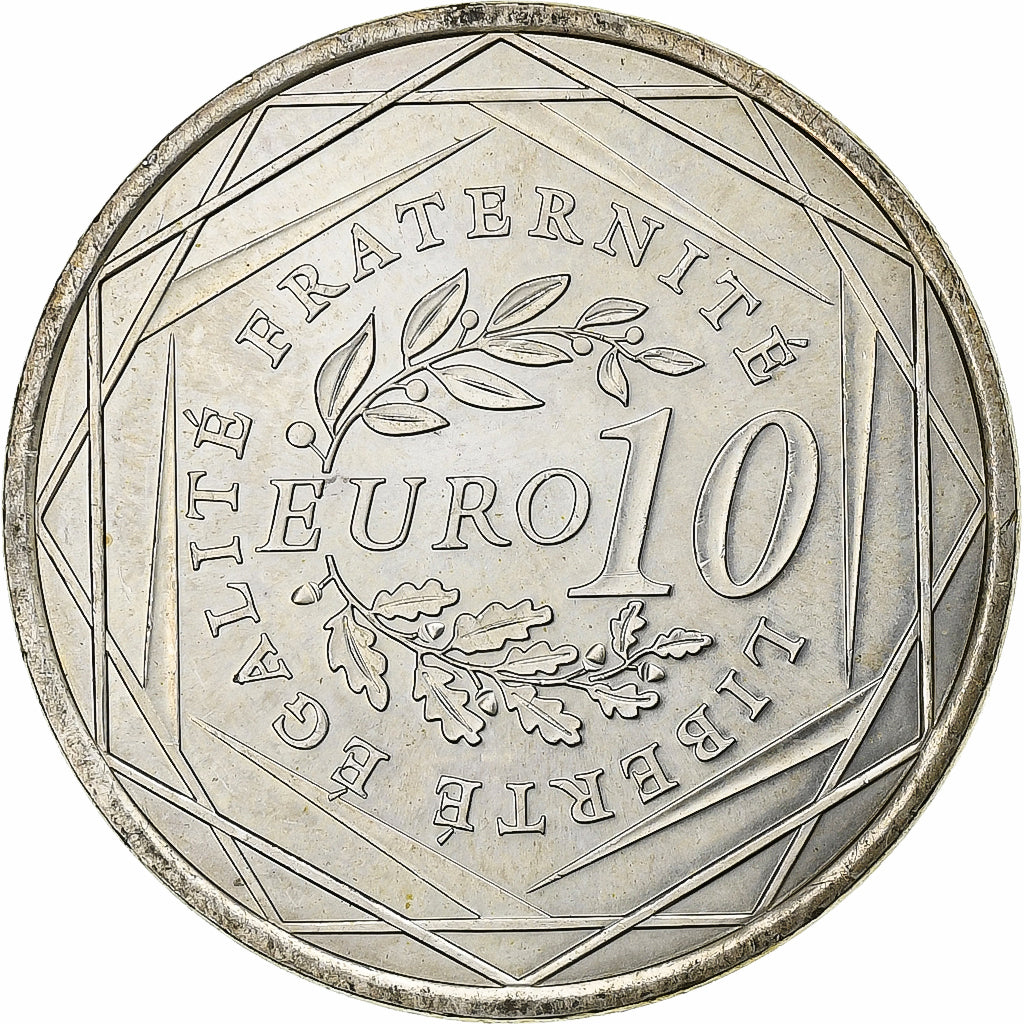 Francia, 10 Euro, Semeuse, 2009, MDP, Plata, EBC+