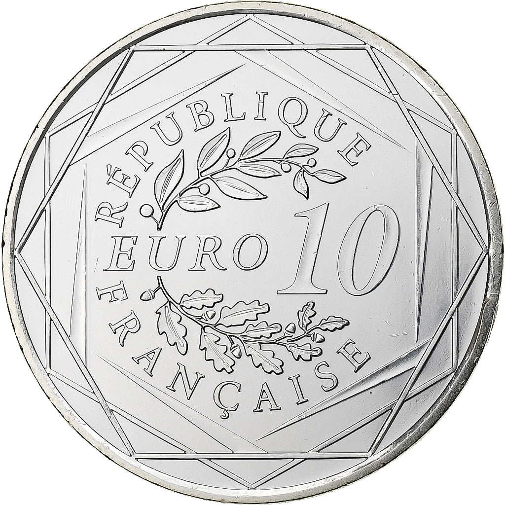 Francja, 10 Euro, Hercule, 2012, MDP, Srebro, MS(65-70)