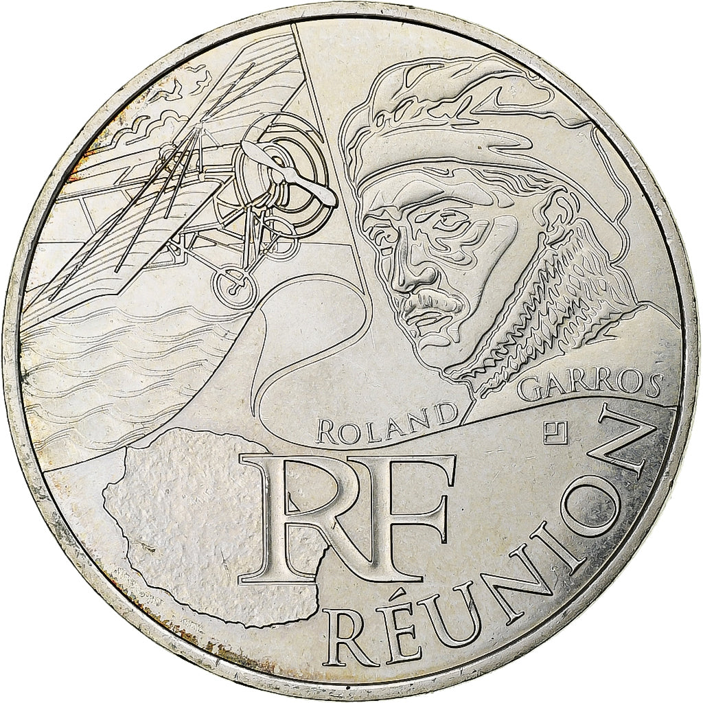 France, 10 Euro, Réunion, 2012, MDP, Silver, MS(63)