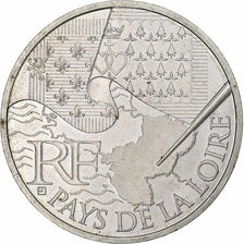 France, 10 Euro, Pays de la Loire, 2010, MDP, Argent, SPL