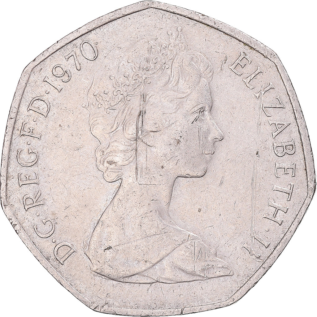 Coin, Great Britain, 50 New Pence, 1970