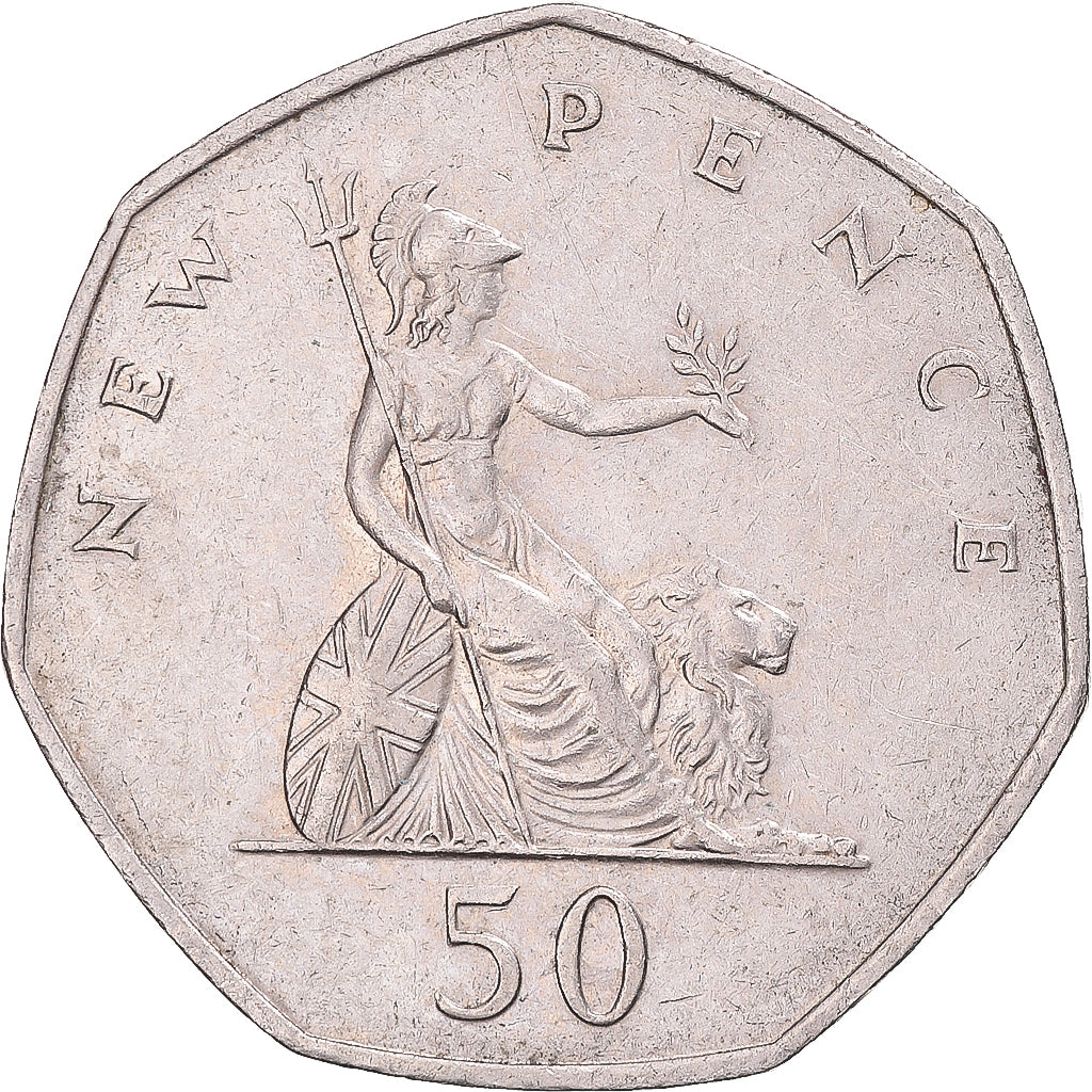 Coin, Great Britain, 50 New Pence, 1970