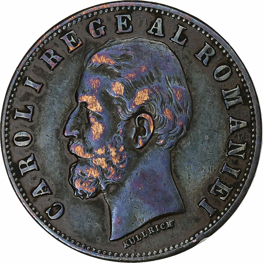 Rumänien, Carol I, 5 Bani, 1885, Bucharest, Kupfer, SS