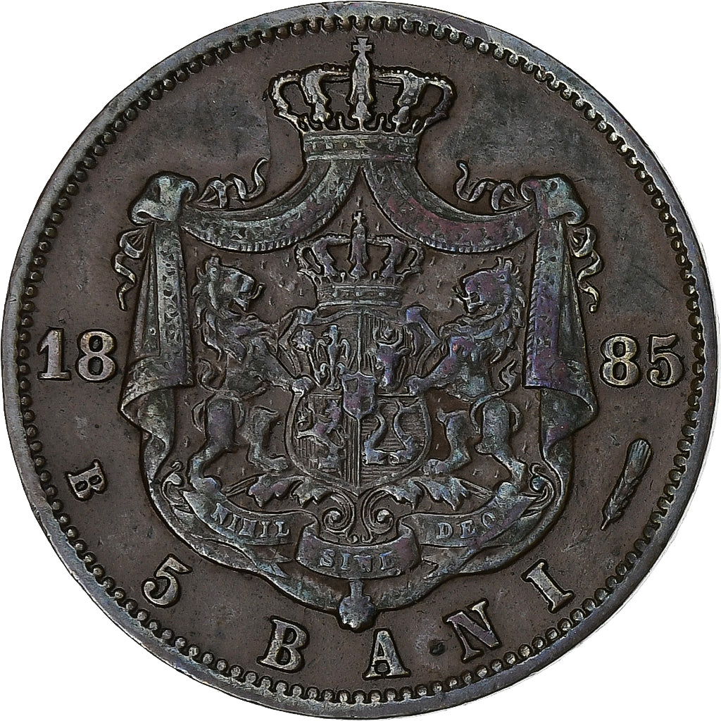 Rumänien, Carol I, 5 Bani, 1885, Bucharest, Kupfer, SS