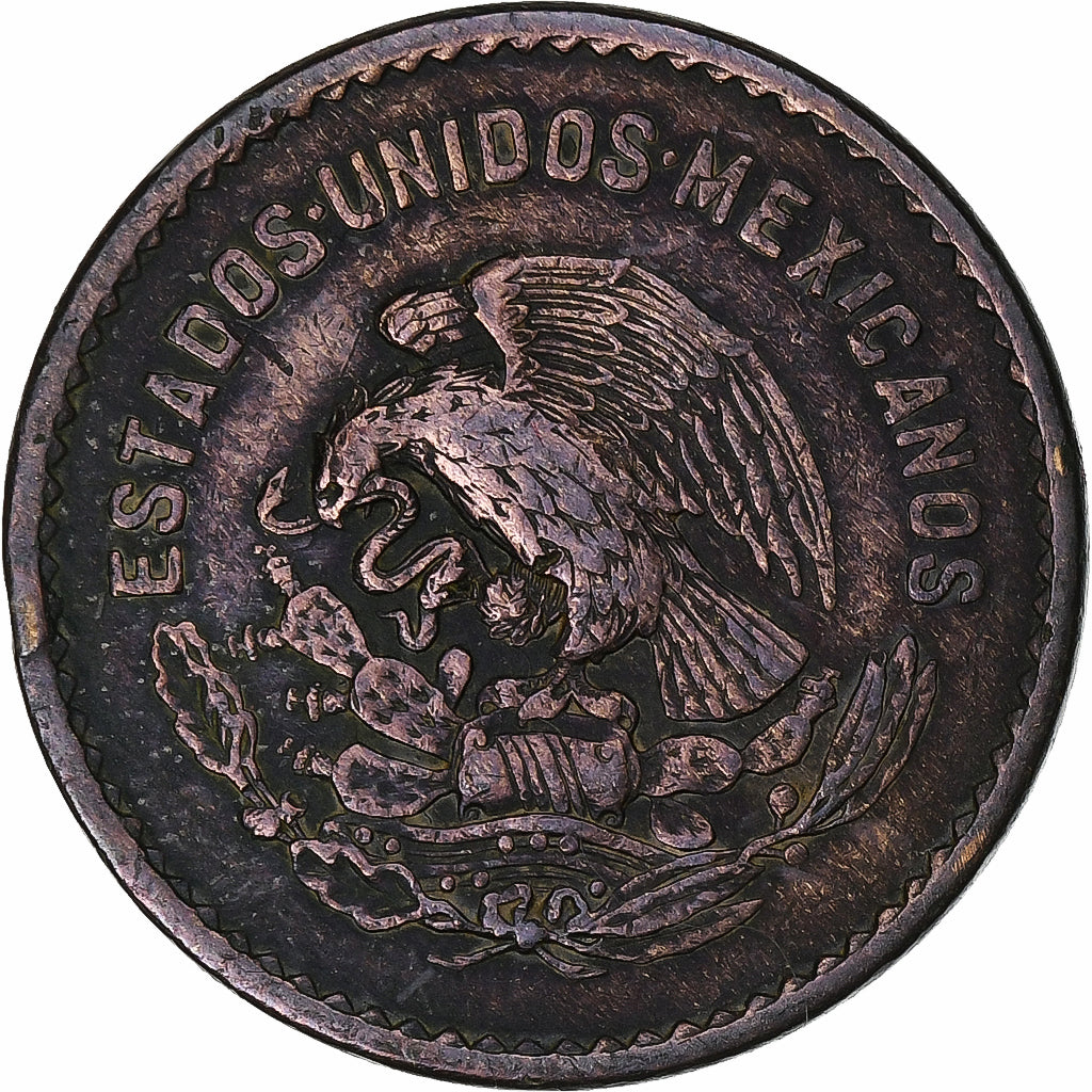 Messico, 5 Centavos, 1943, Mexico, Bronzo, MB+