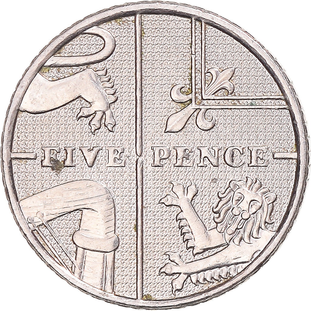 Munten, Groot Bretagne, 5 Pence, 2008