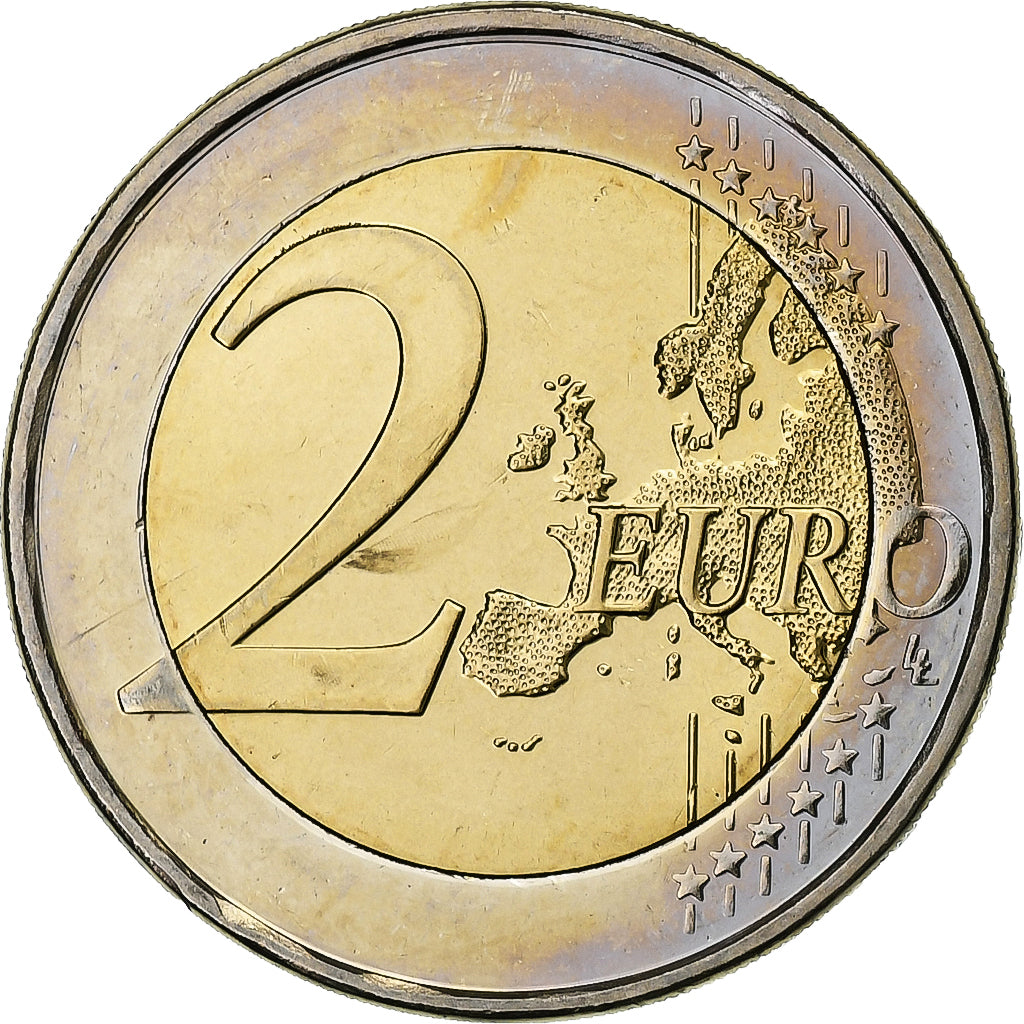 Chypre, 2 Euro, 2008, Athènes, Bimétallique, SPL