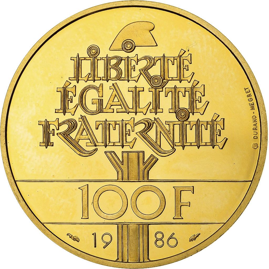Francia, 100 Francs, Liberté, 1986, MDP, Oro, SPL