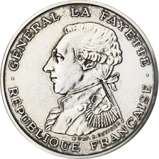 France, 100 Francs, Lafayette, 1987, MDP, Silver, MS(63)