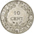 Indochina francesa, 10 Centimes, 1893, Paris, Plata, MBC