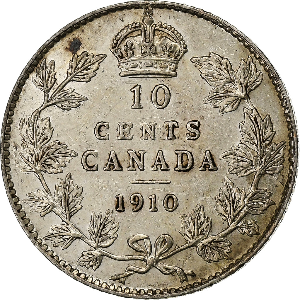 Canada, Edward VII, 10 Cents, 1910, London, Bronze, AU(50-53)