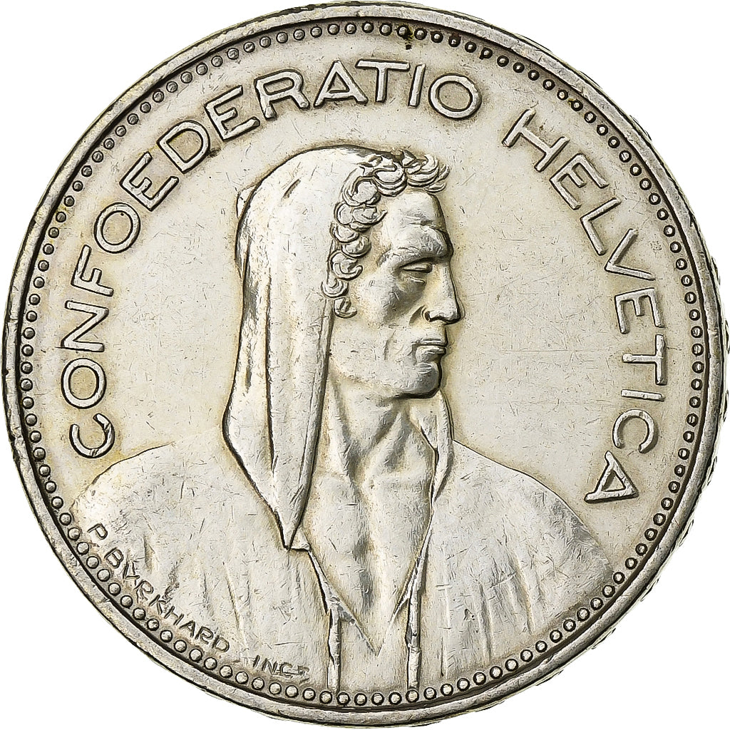 Schweiz, 5 Francs, Herdsman, 1965, Bern, Silber, SS+