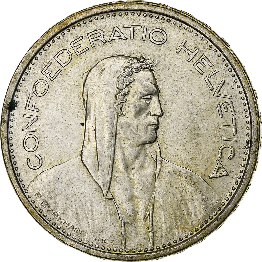 Switzerland, 5 Francs, Herdsman, 1966, Bern, Silver, AU(50-53)