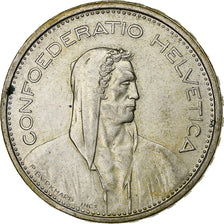 Switzerland, 5 Francs, Herdsman, 1966, Bern, Silver, AU(50-53)