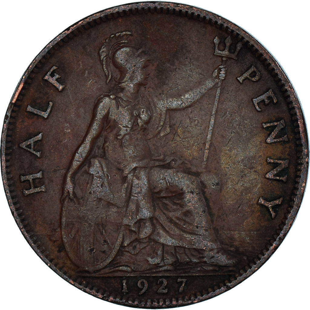 Münze, Großbritannien, 1/2 Penny, 1927