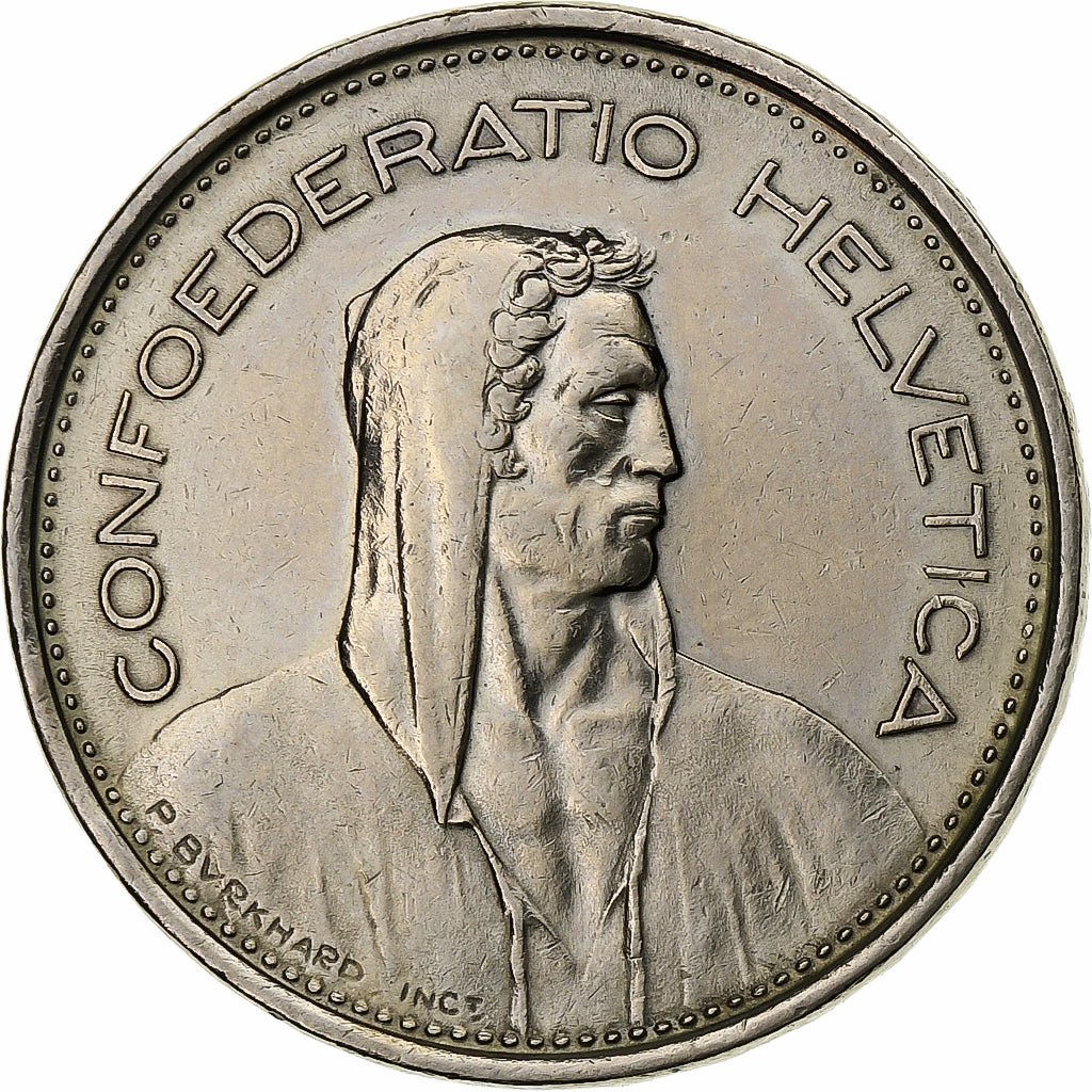 Switzerland, 5 Francs, Herdsman, 1968, Bern, Silver, AU(50-53)