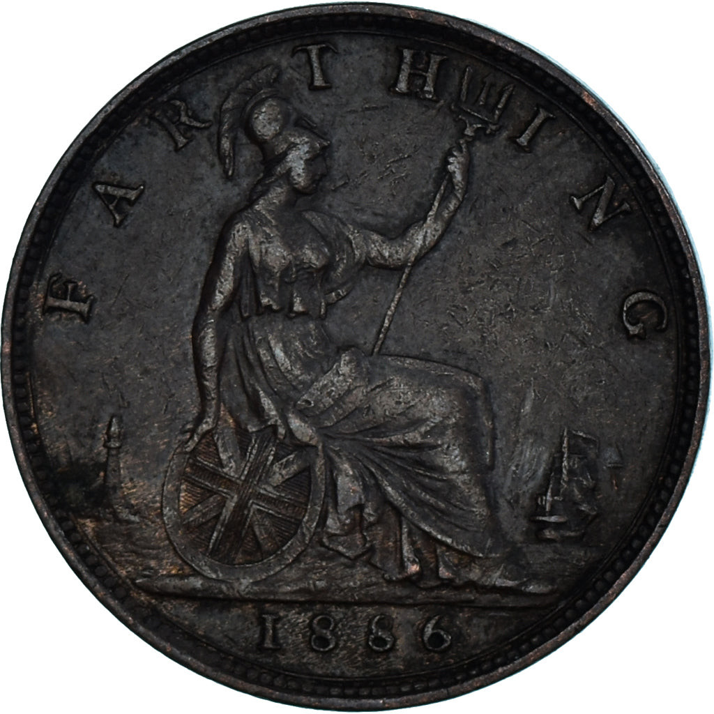 Coin, Great Britain, Farthing, 1886