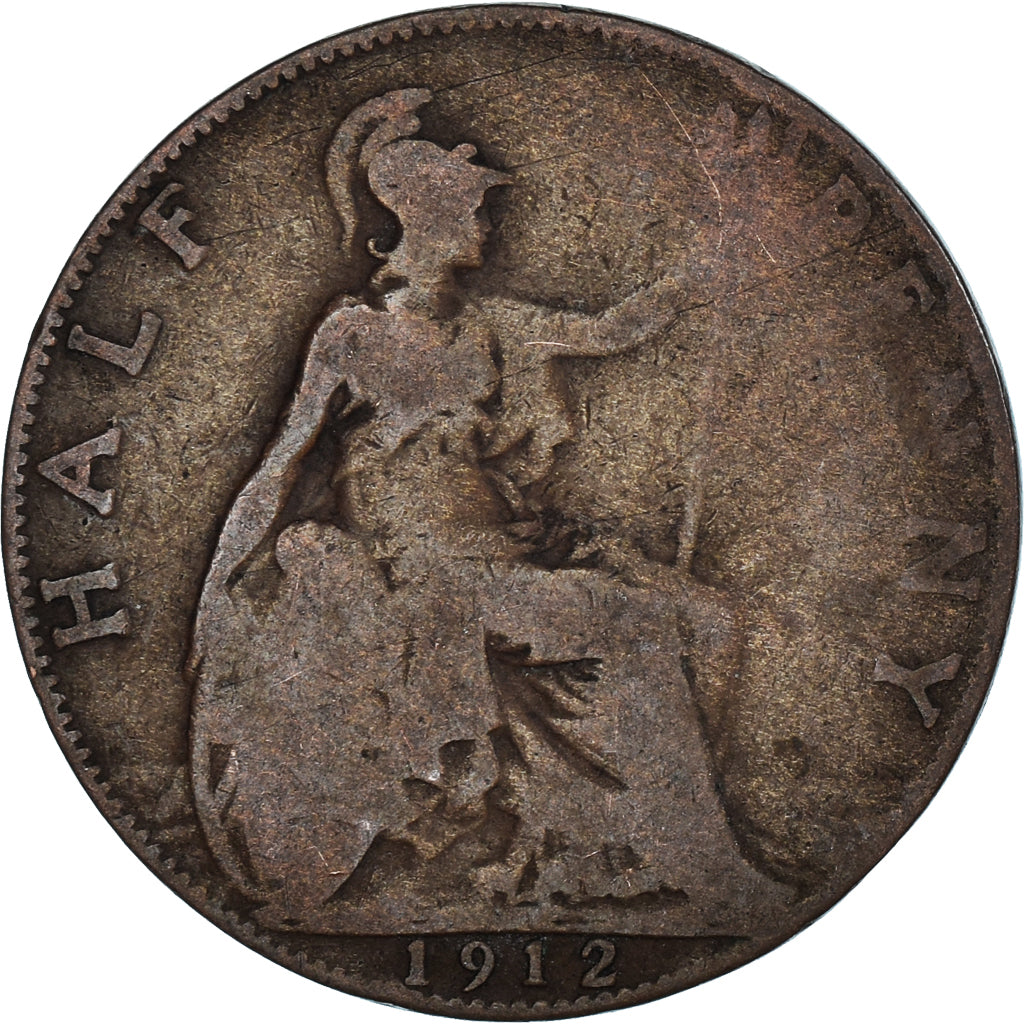 Münze, Großbritannien, 1/2 Penny, 1912