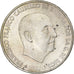 Spain, Francisco Franco, 100 Pesetas, 1967, Madrid, Silver, AU(50-53)
