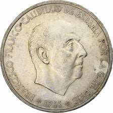 Spain, Francisco Franco, 100 Pesetas, 1968, Madrid, Silver, AU(50-53)