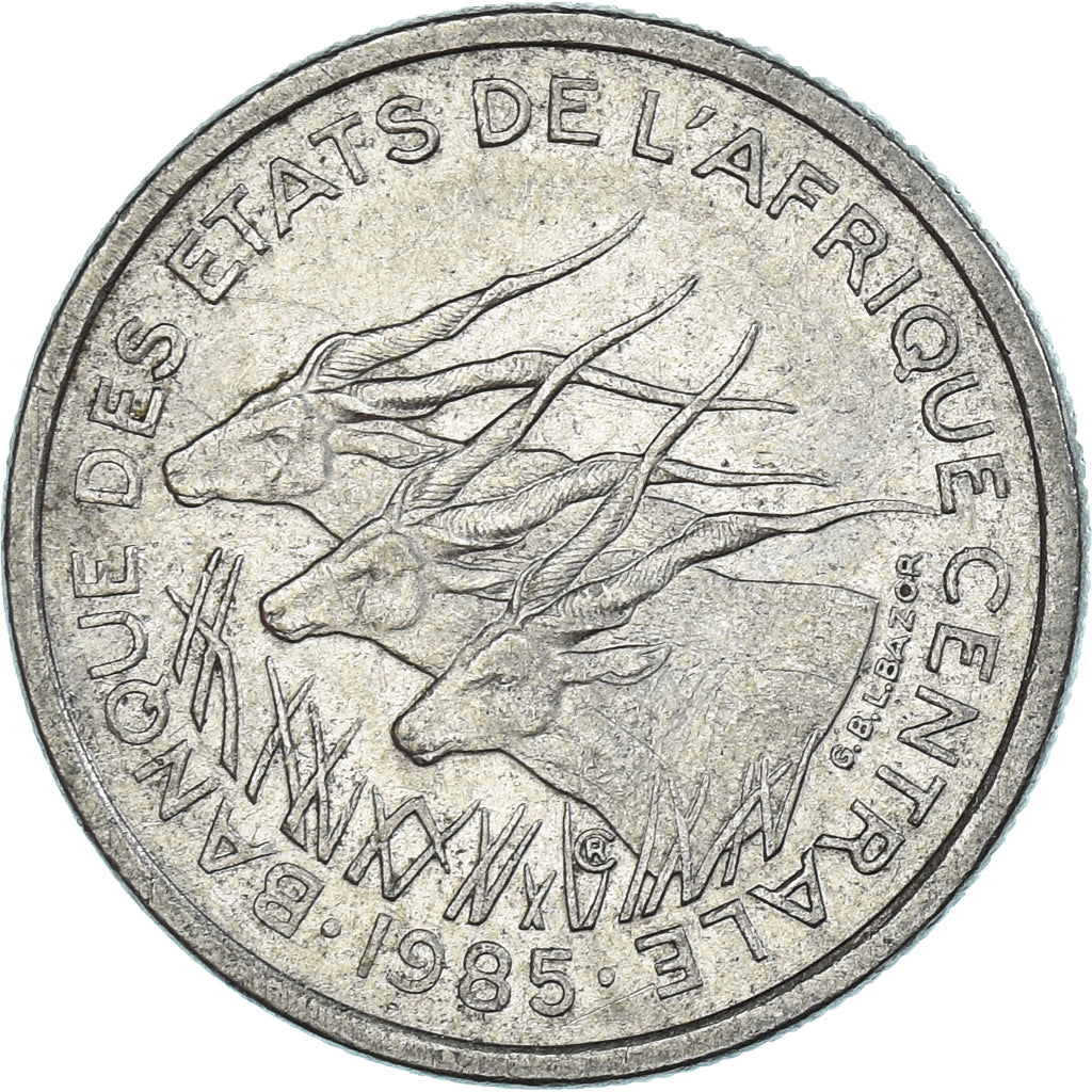 Moneda, Estados del África central, 50 Francs, 1985