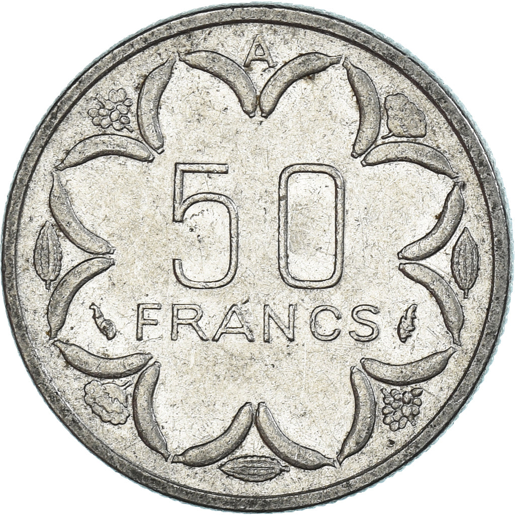 Moneda, Estados del África central, 50 Francs, 1985