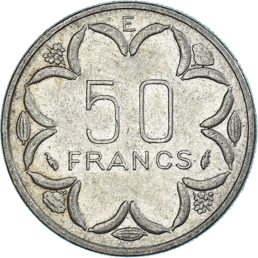 Munten, Staten van Centraal Afrika, 50 Francs, 1977