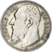 Belgium, Leopold II, Franc, 1909, Brussels, Silver, VF(20-25)