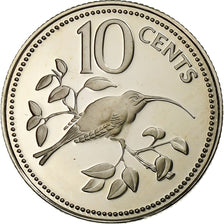 Belize, Elizabeth II, 10 Cents, 1976, Franklin Mint, FS, Cupronickel, FDC