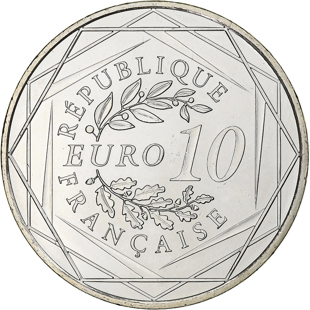 Francia, 10 Euro, Hercule, 2012, MDP, Plata, SC+
