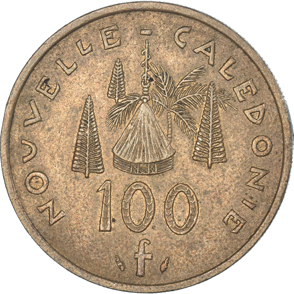 Coin, New Caledonia, 100 Francs, 1992