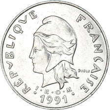 Moeda, Nova Caledónia, 50 Francs, 1991
