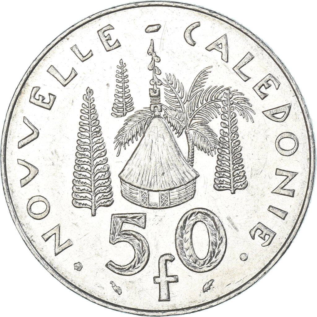 Moeda, Nova Caledónia, 50 Francs, 1991