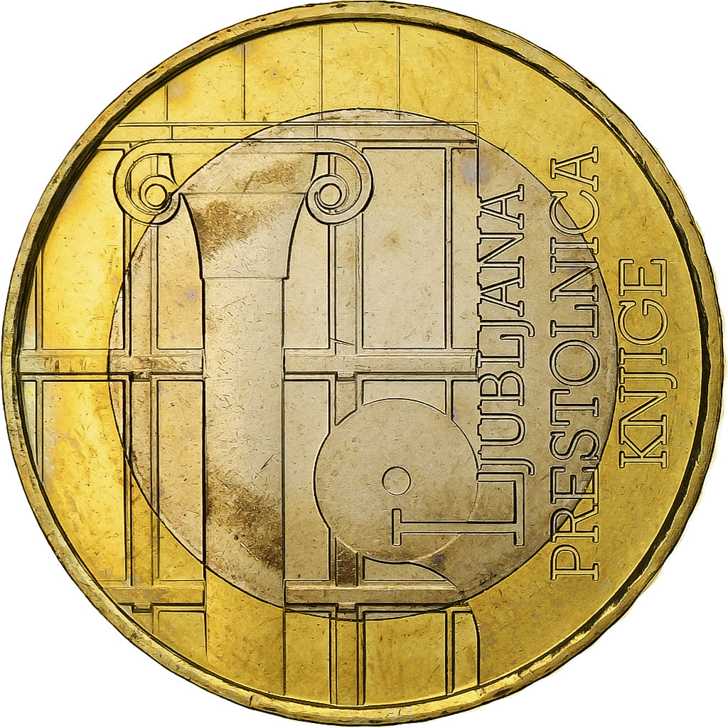 Slovenië, 3 Euro, World Book Capital, 2010, Vantaa, Bi-Metallic, UNC-