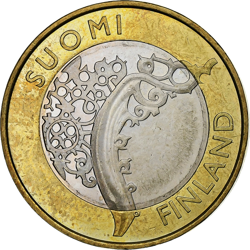 Finland, 5 Euro, Finland Proper, 2010, Vantaa, Bi-Metallic, AU(55-58)