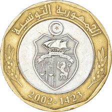 Münze, Tunesien, 5 Dinars, 2002