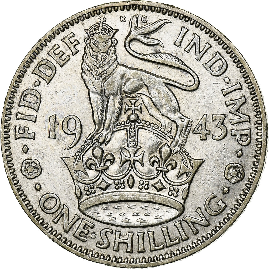Gran Bretagna, George VI, Shilling, 1943, London, Argento, SPL-