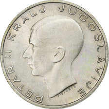 Yugoslavia, Petar II, 20 Dinara, 1938, Silver, AU(50-53)