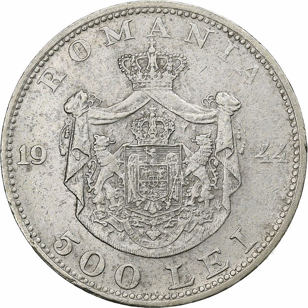 Roumanie, Mihai I, 500 Lei, 1944, Bucharest, Argent, TTB+